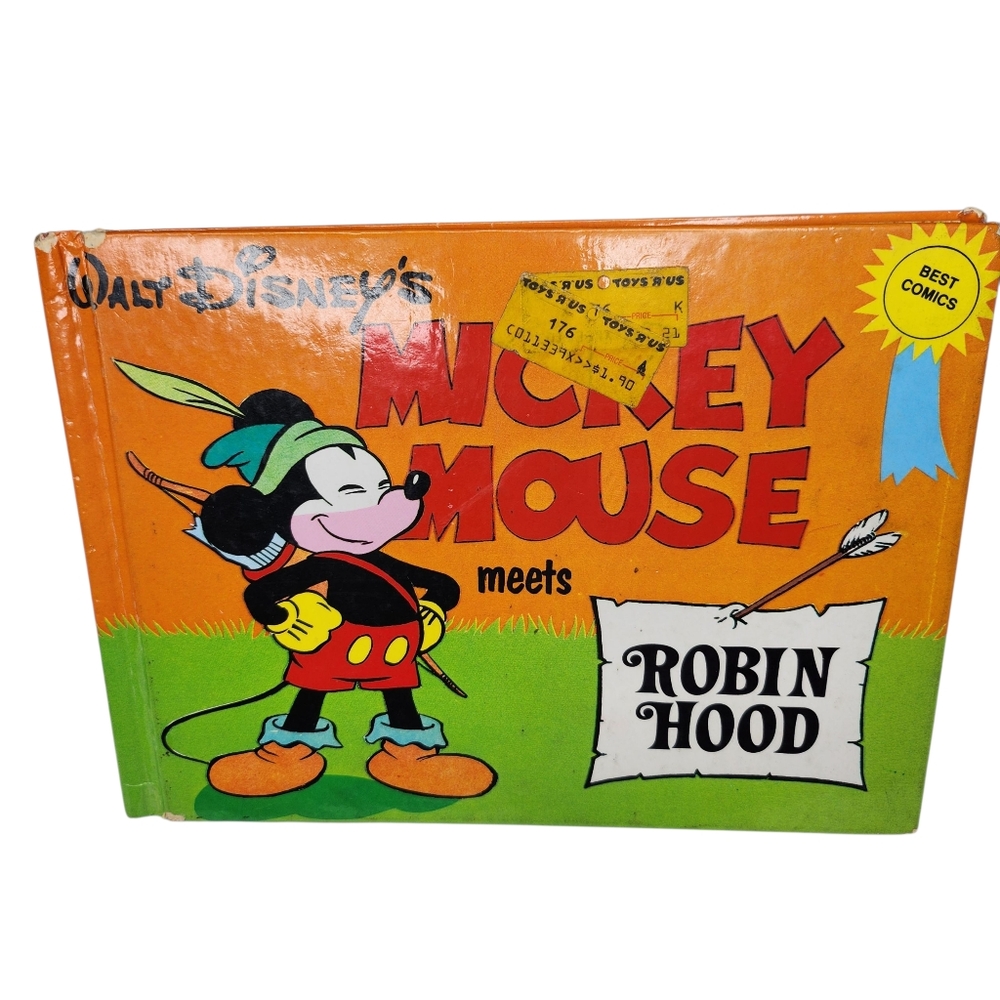 Vintage 1981  Mickey Mouse Meets Robin Hood Comic Book